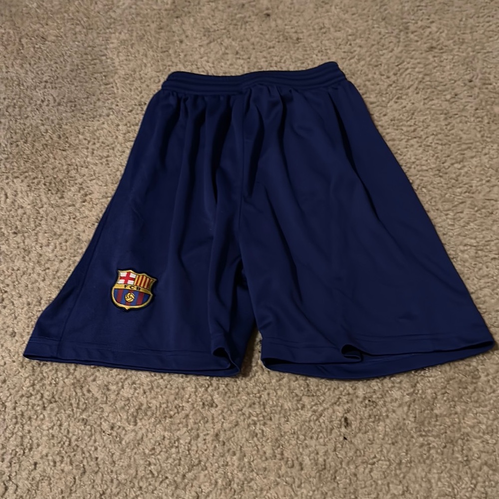 FCB BLUE SOCCER SHORTS